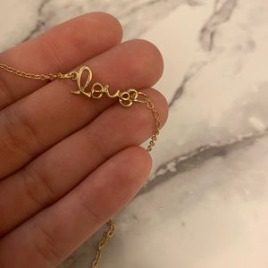 Love gold chocker necklace